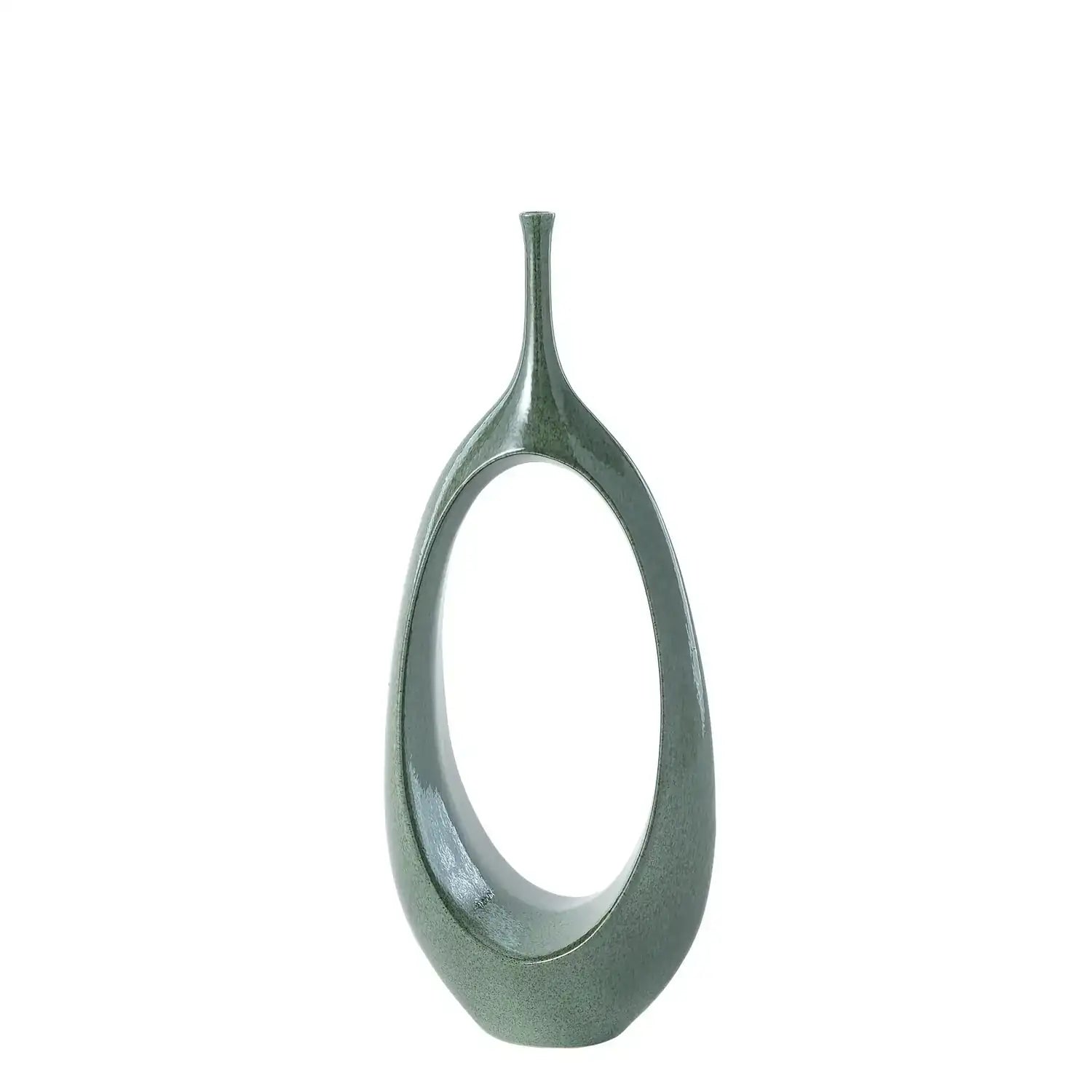 GLOBAL VIEWS OPEN OVAL RING VASE - Decorative Accents