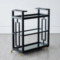 GLOBAL VIEWS GRID BLOCK BAR CART - Cabinets & Bar