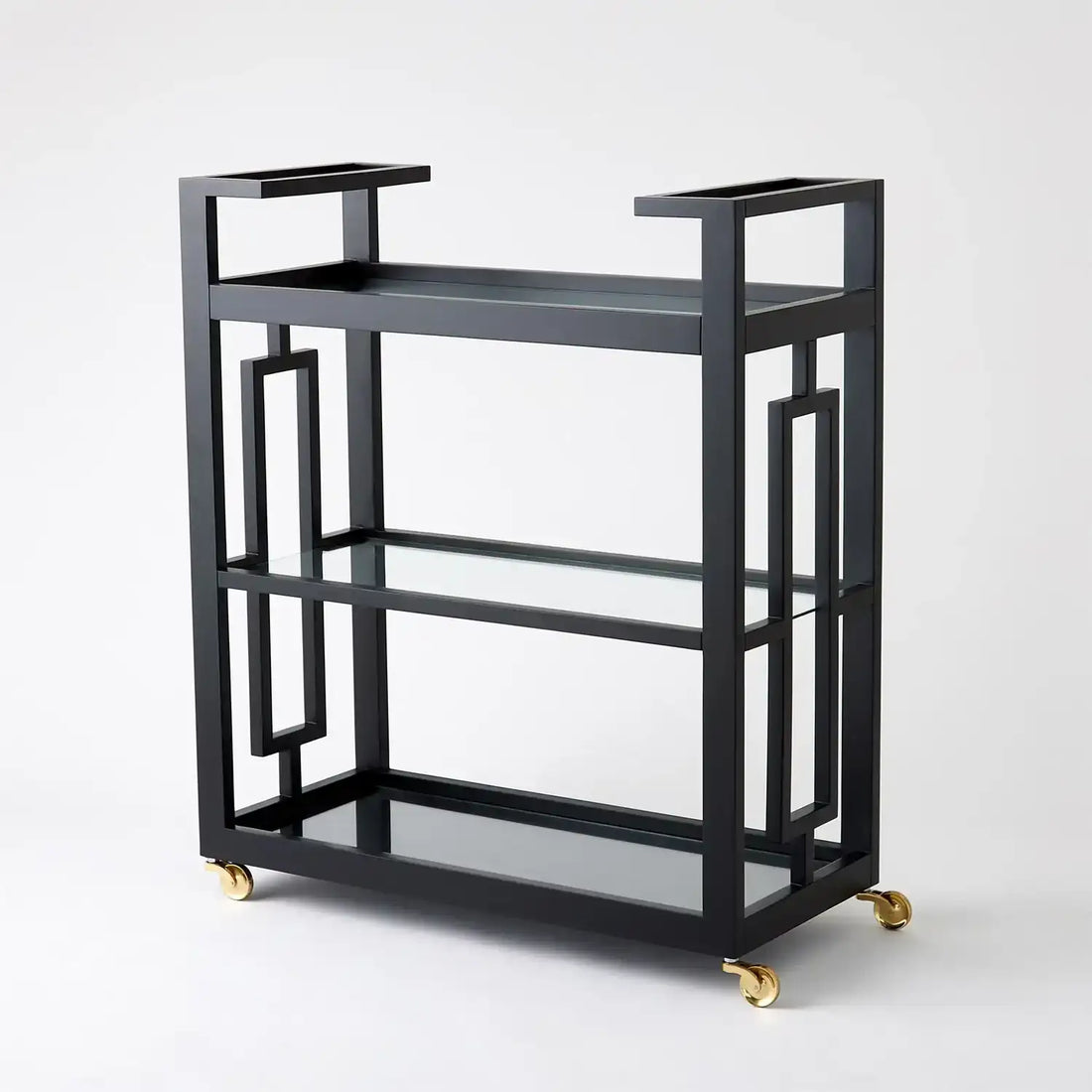 GLOBAL VIEWS GRID BLOCK BAR CART - Cabinets & Bar