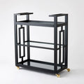 GLOBAL VIEWS GRID BLOCK BAR CART - Cabinets & Bar