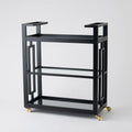 GLOBAL VIEWS GRID BLOCK BAR CART - Cabinets & Bar