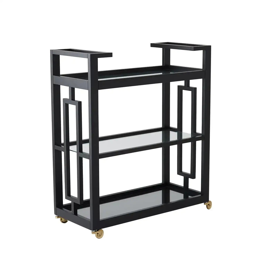 GLOBAL VIEWS GRID BLOCK BAR CART - Cabinets & Bar