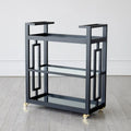 GLOBAL VIEWS GRID BLOCK BAR CART - Cabinets & Bar
