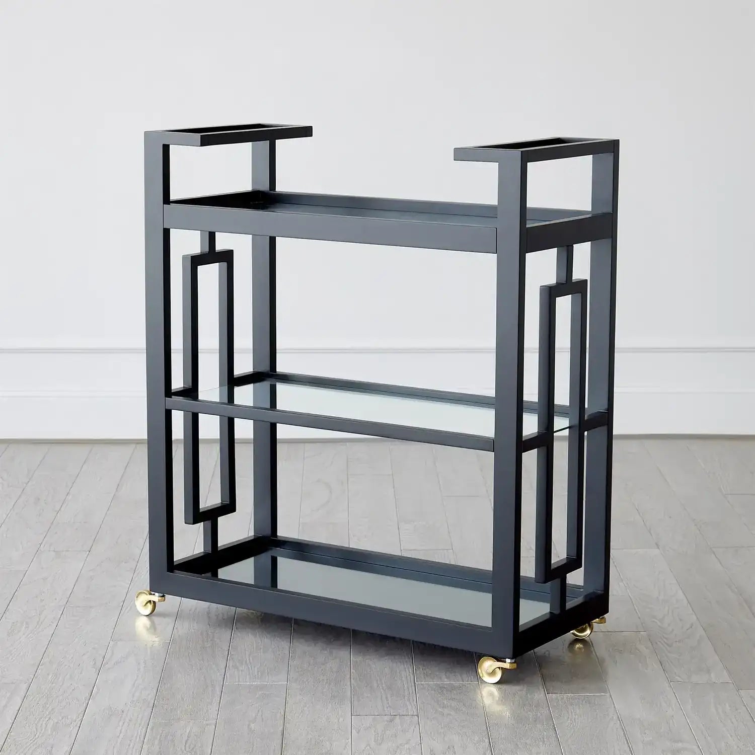 GLOBAL VIEWS GRID BLOCK BAR CART - Cabinets & Bar