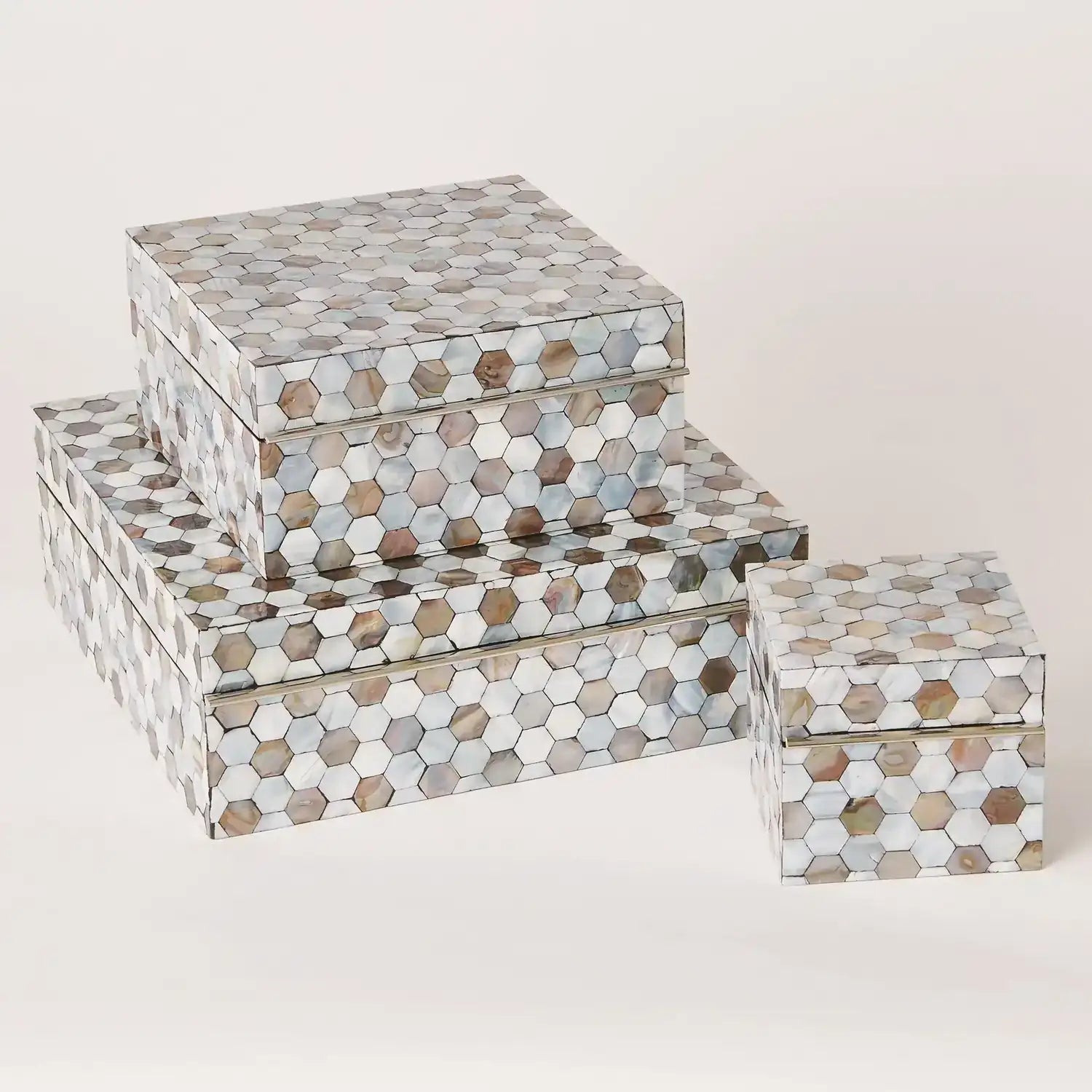 GLOBAL VIEWS MOTHER OF PEARL BOX - Decorative Accents