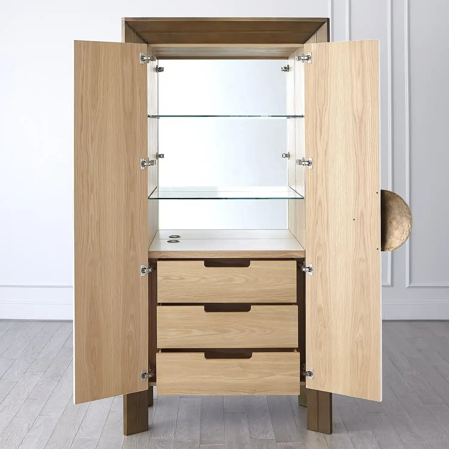 GLOBAL VIEWS FRAMED TALL CABINET - Cabinets & Bar