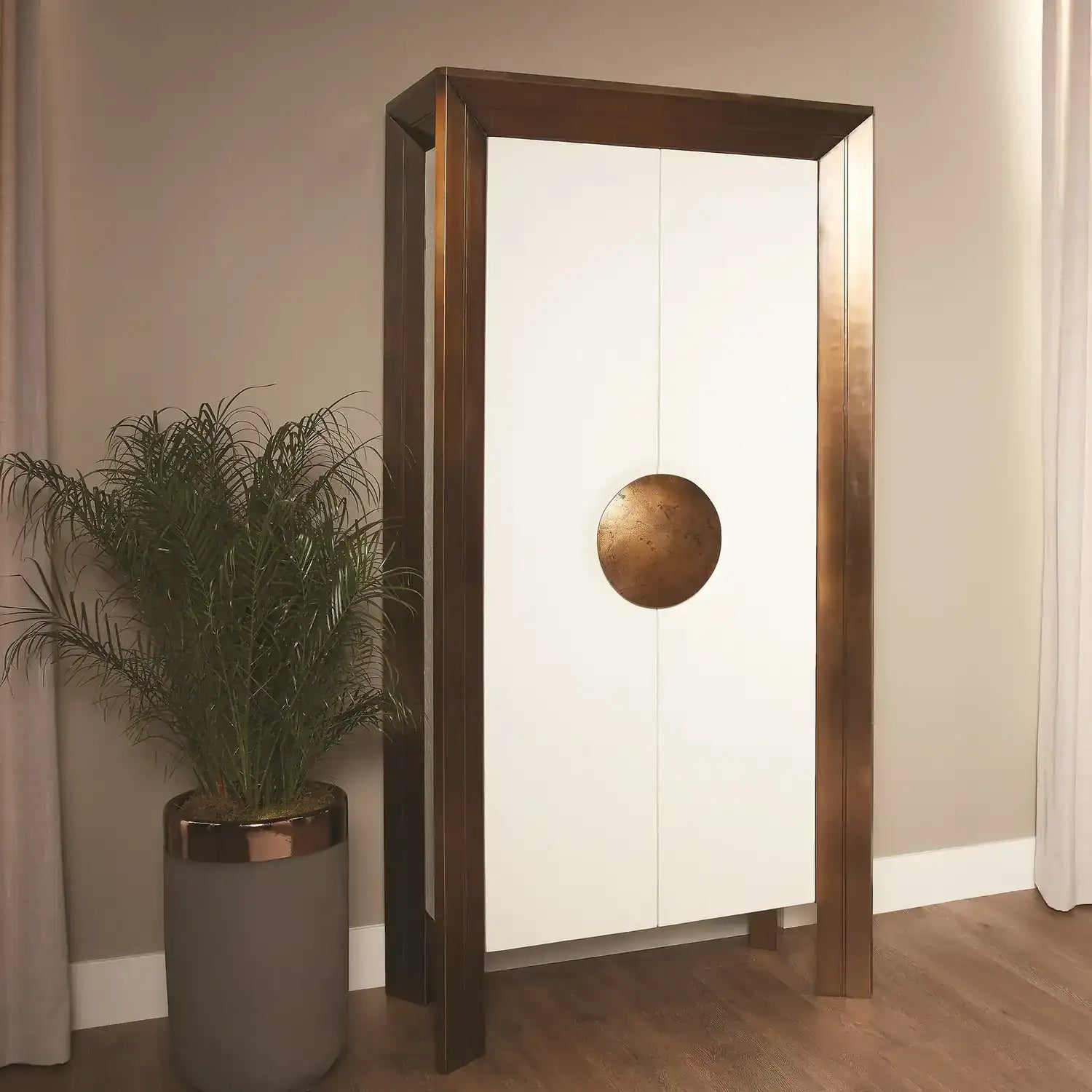 GLOBAL VIEWS FRAMED TALL CABINET - Cabinets & Bar