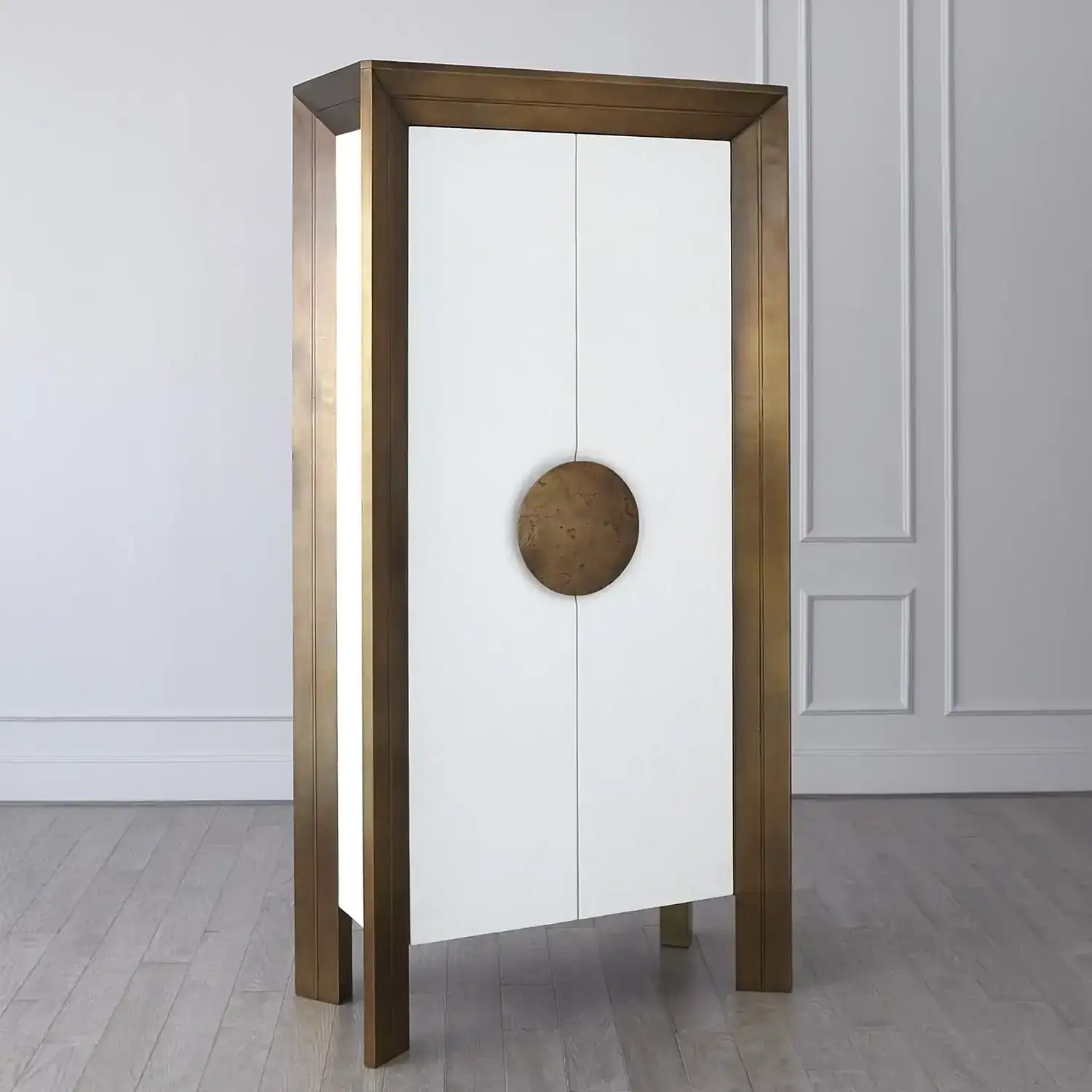 GLOBAL VIEWS FRAMED TALL CABINET - Cabinets & Bar