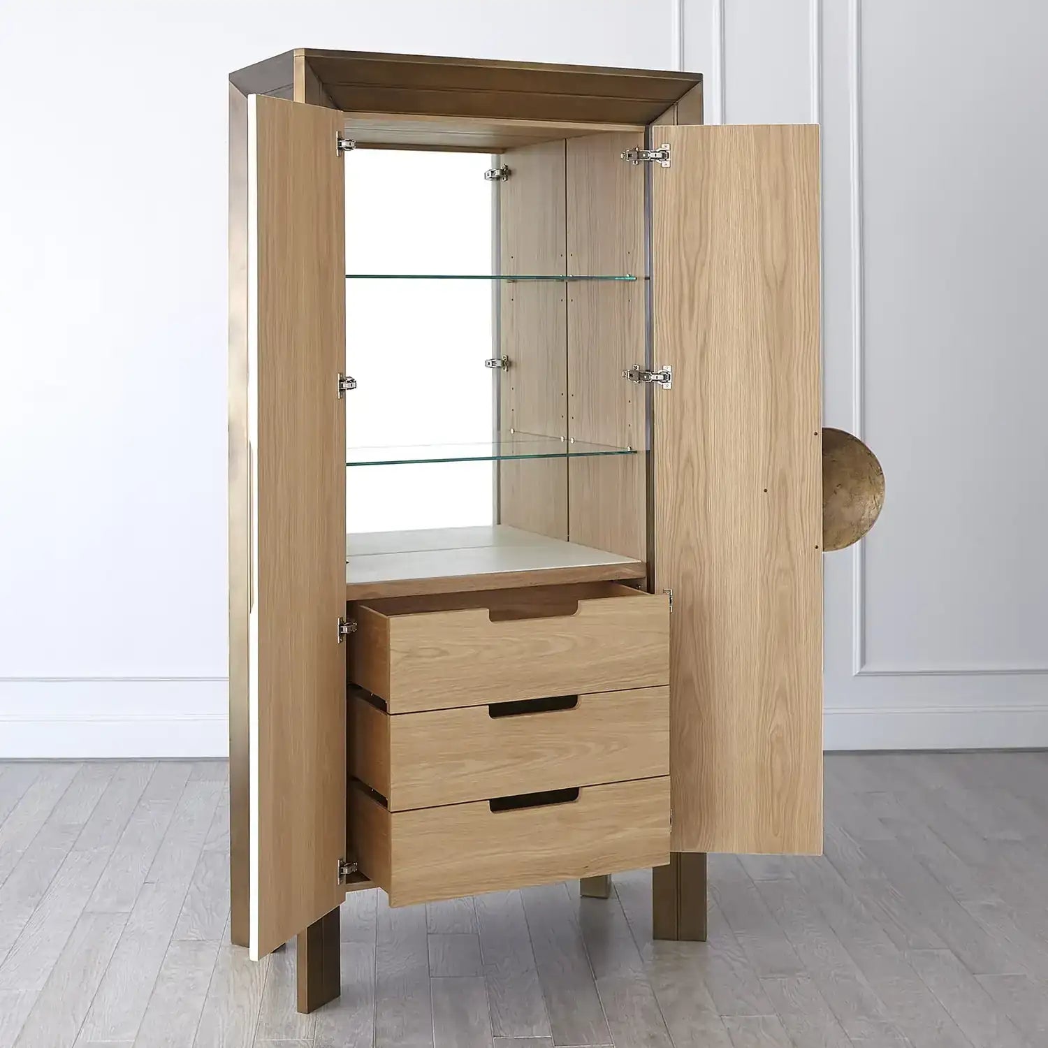 GLOBAL VIEWS FRAMED TALL CABINET - Cabinets & Bar
