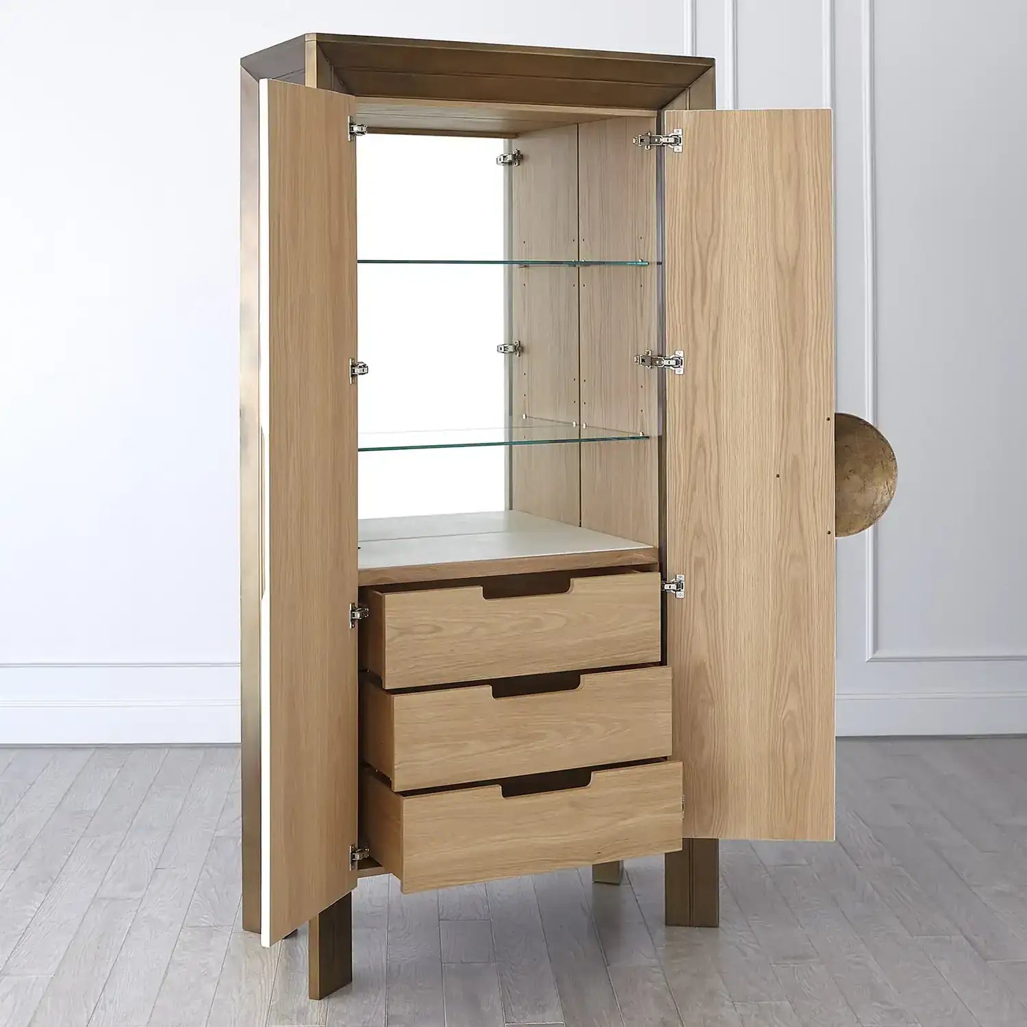 GLOBAL VIEWS FRAMED TALL CABINET - Cabinets & Bar