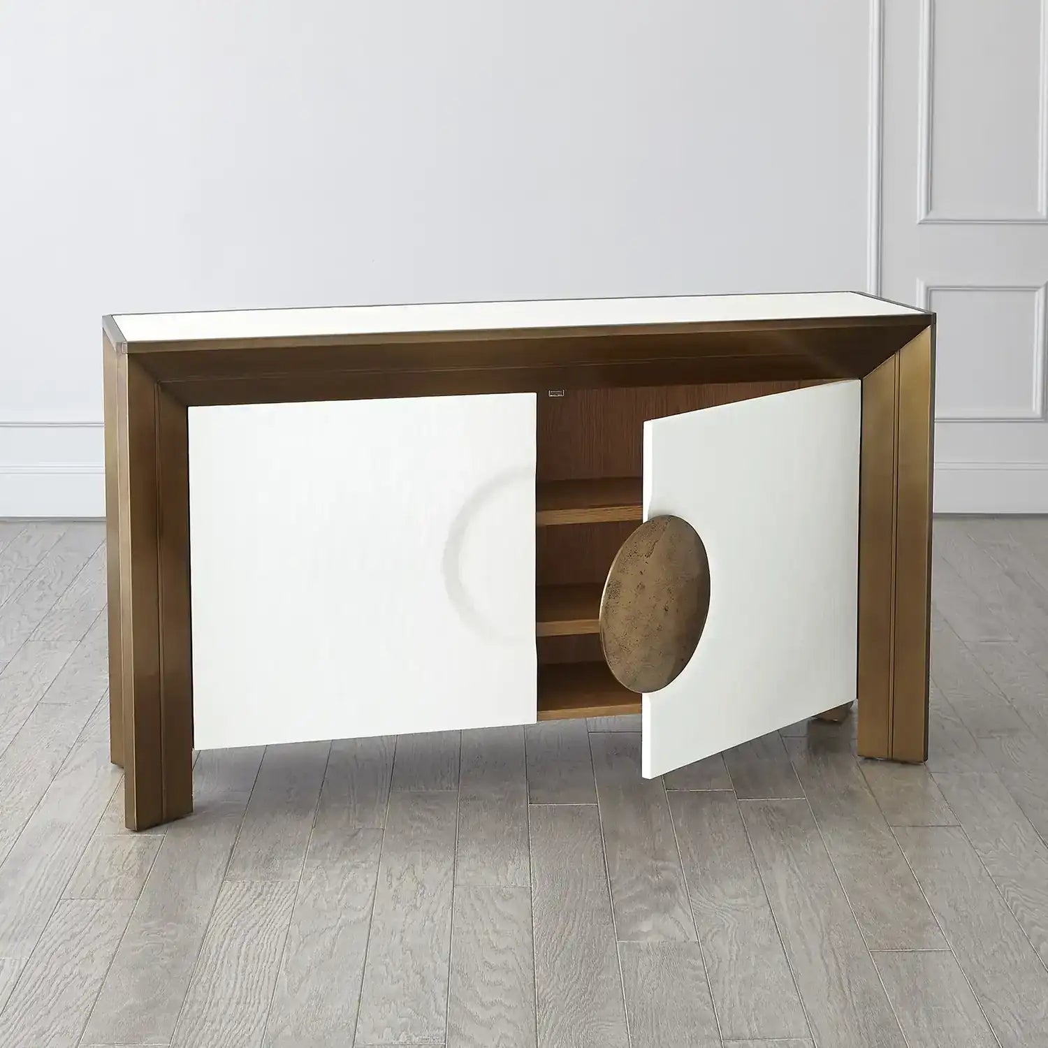 GLOBAL VIEWS FRAMED CONSOLE - Cabinets & Bar