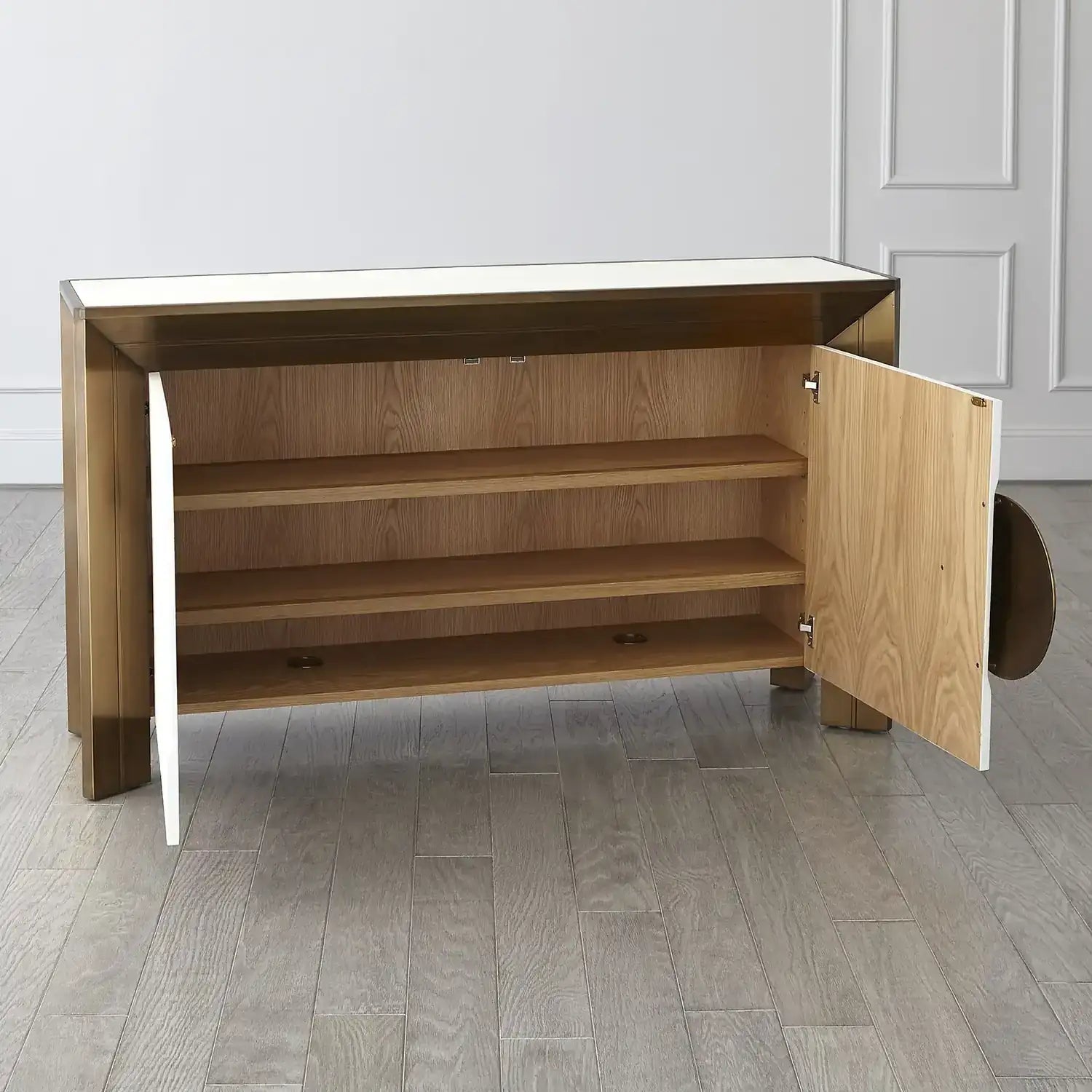 GLOBAL VIEWS FRAMED CONSOLE - Cabinets & Bar