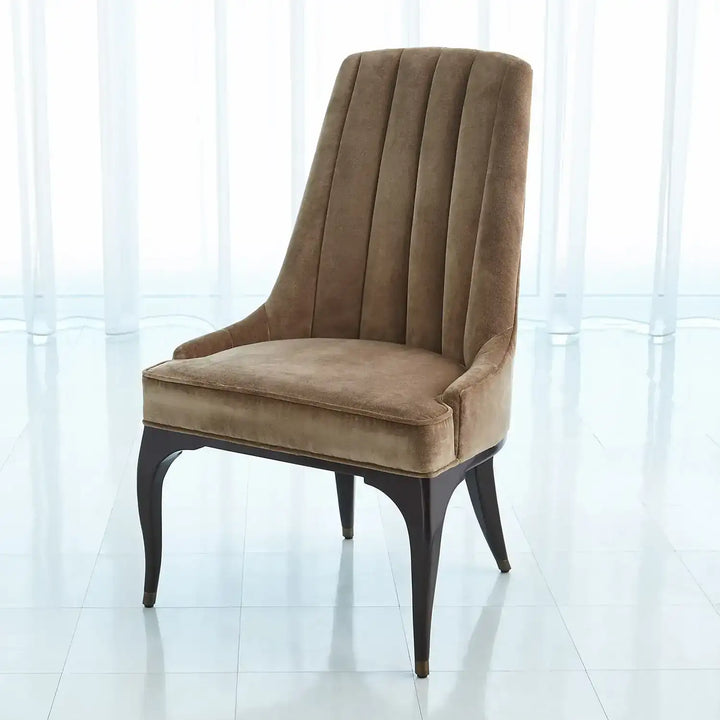 GLOBAL VIEWS CHANNEL TUFTED DINING CHAIR - Dinning Chairs
