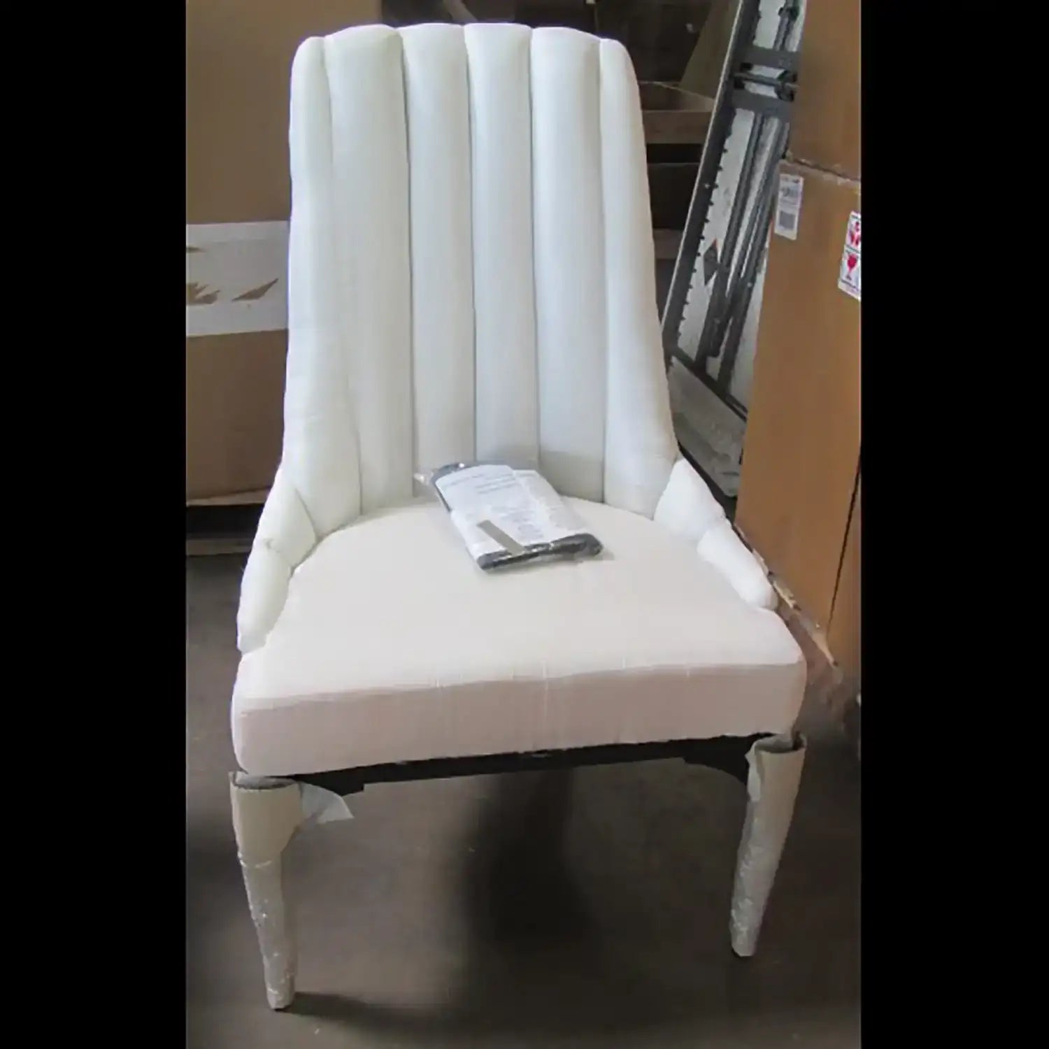 GLOBAL VIEWS CHANNEL TUFTED DINING CHAIR - Dinning Chairs