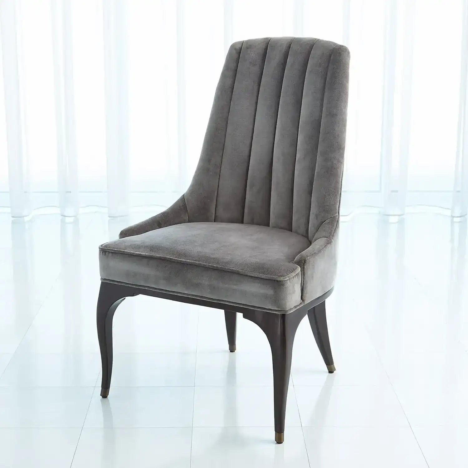 GLOBAL VIEWS CHANNEL TUFTED DINING CHAIR - Dinning Chairs