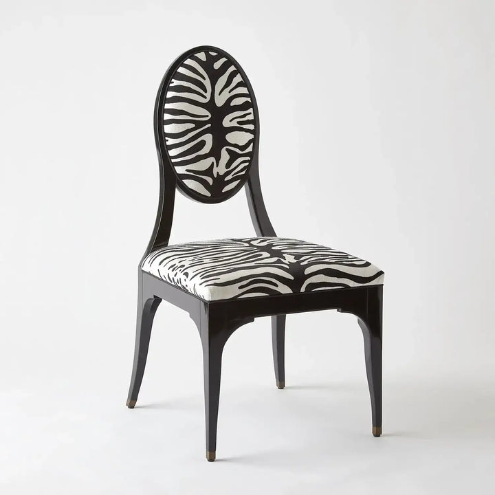 GLOBAL VIEWS ZEBRA DINING CHAIR - Dinning Chairs
