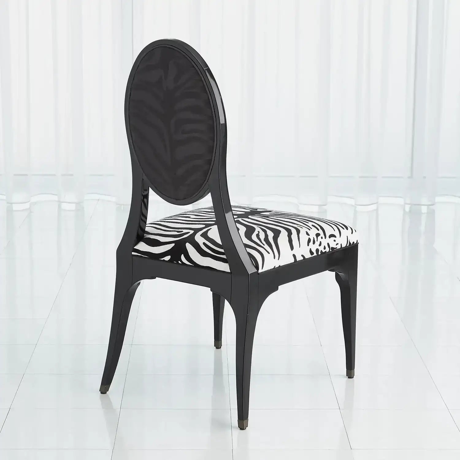 GLOBAL VIEWS ZEBRA DINING CHAIR - Dinning Chairs