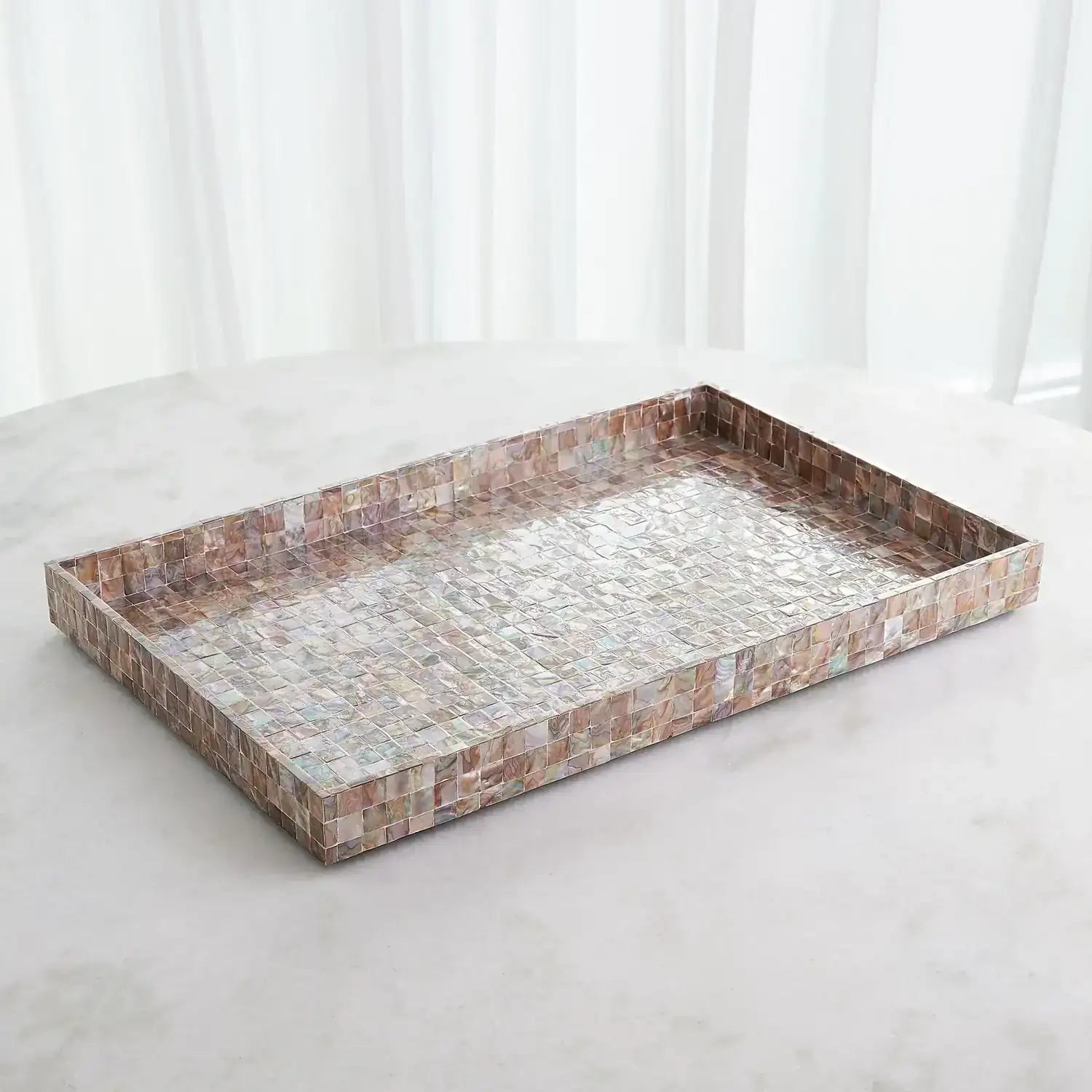 GLOBAL VIEWS MOTHER OF PEARL TRAY - Decorative Accents