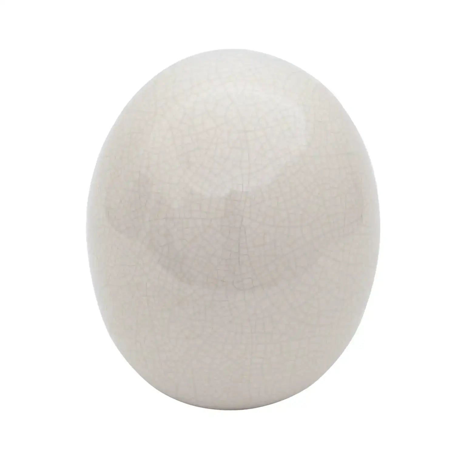 GLOBAL VIEWS IVORY CRACKLE EGG - Decorative Accents