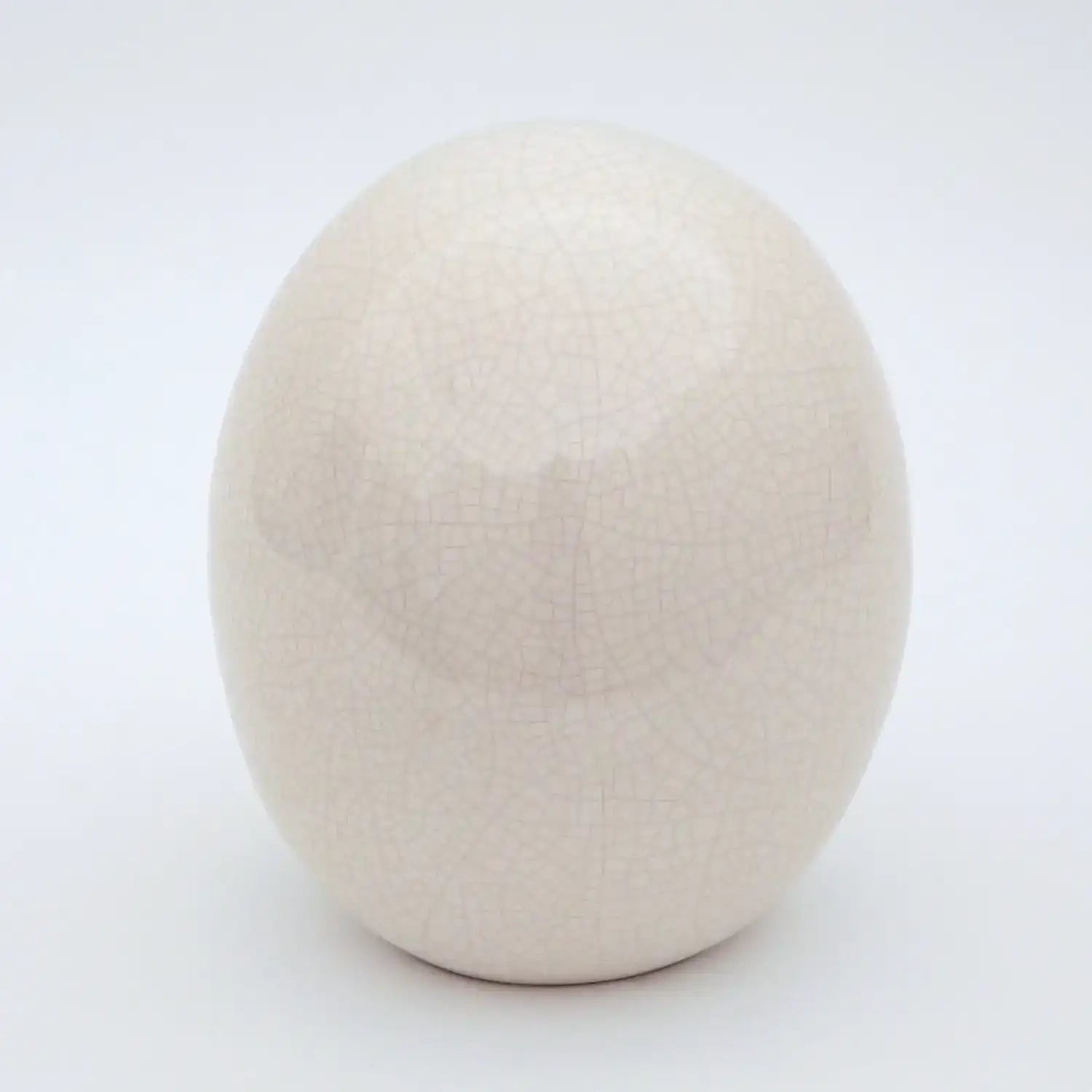 GLOBAL VIEWS IVORY CRACKLE EGG - Decorative Accents