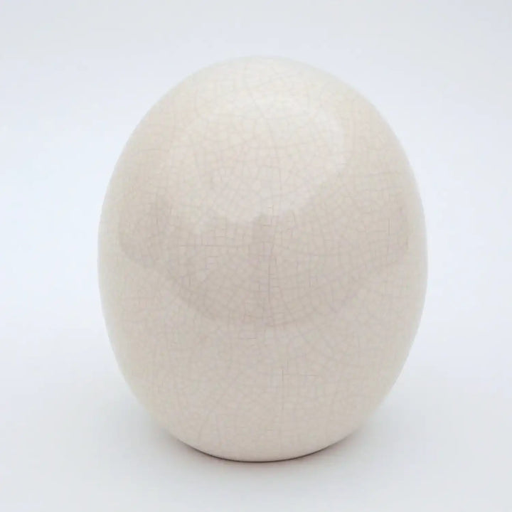 GLOBAL VIEWS IVORY CRACKLE EGG - Decorative Accents