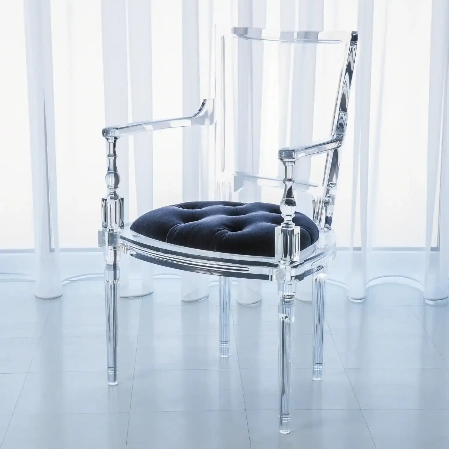 GLOBAL VIEWS MARILYN ACRYLIC ARM CHAIR - Dinning Chairs