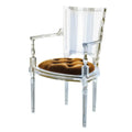 GLOBAL VIEWS MARILYN ACRYLIC ARM CHAIR - Dinning Chairs