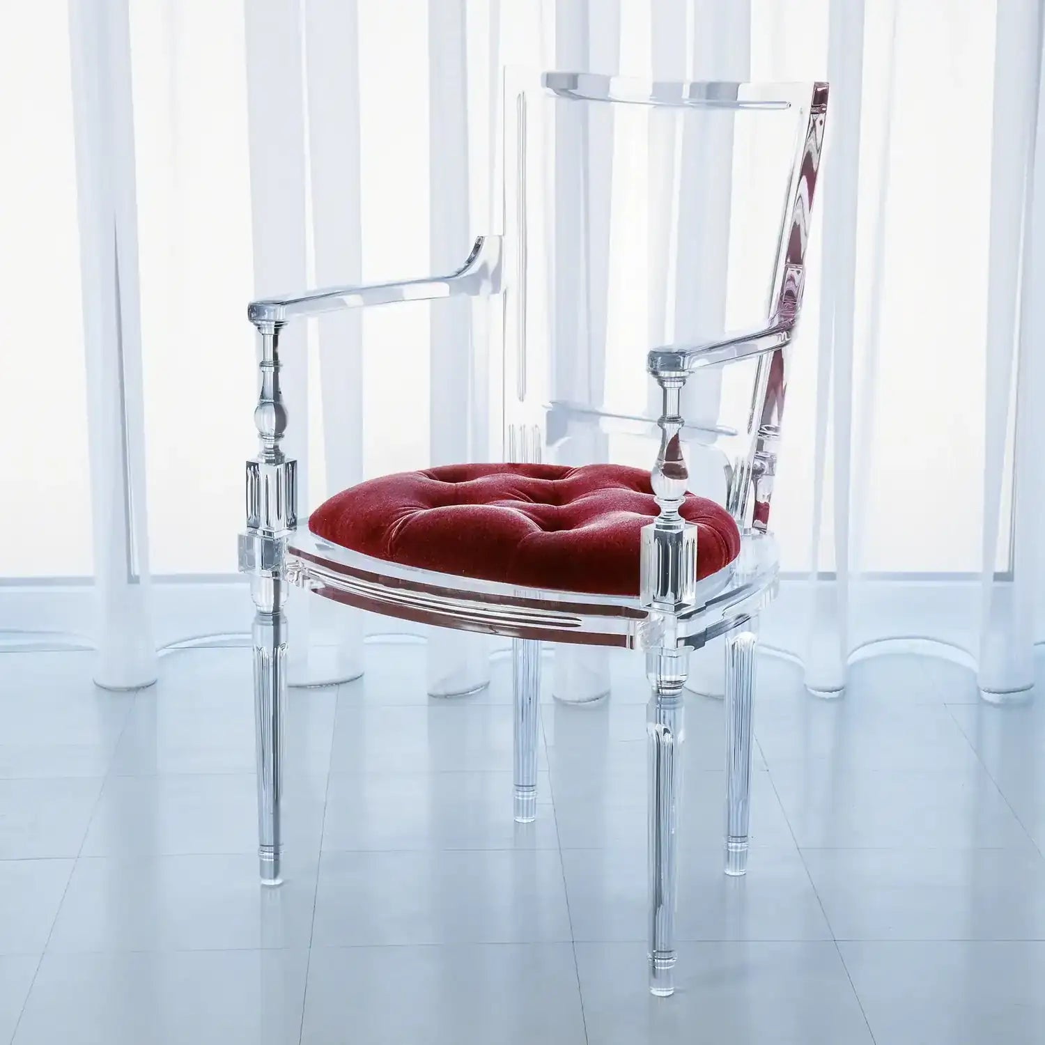 GLOBAL VIEWS MARILYN ACRYLIC ARM CHAIR - Dinning Chairs