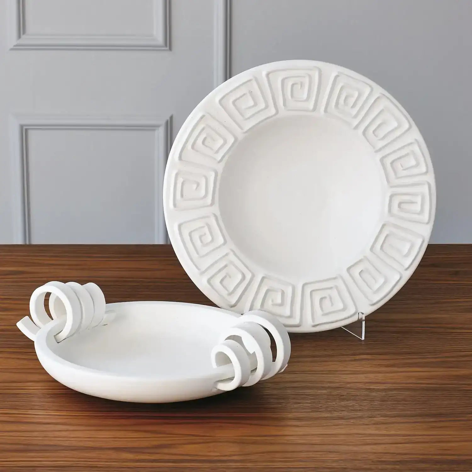 GLOBAL VIEWS RIBBON HANDLE COMPOTE - Decorative Accents