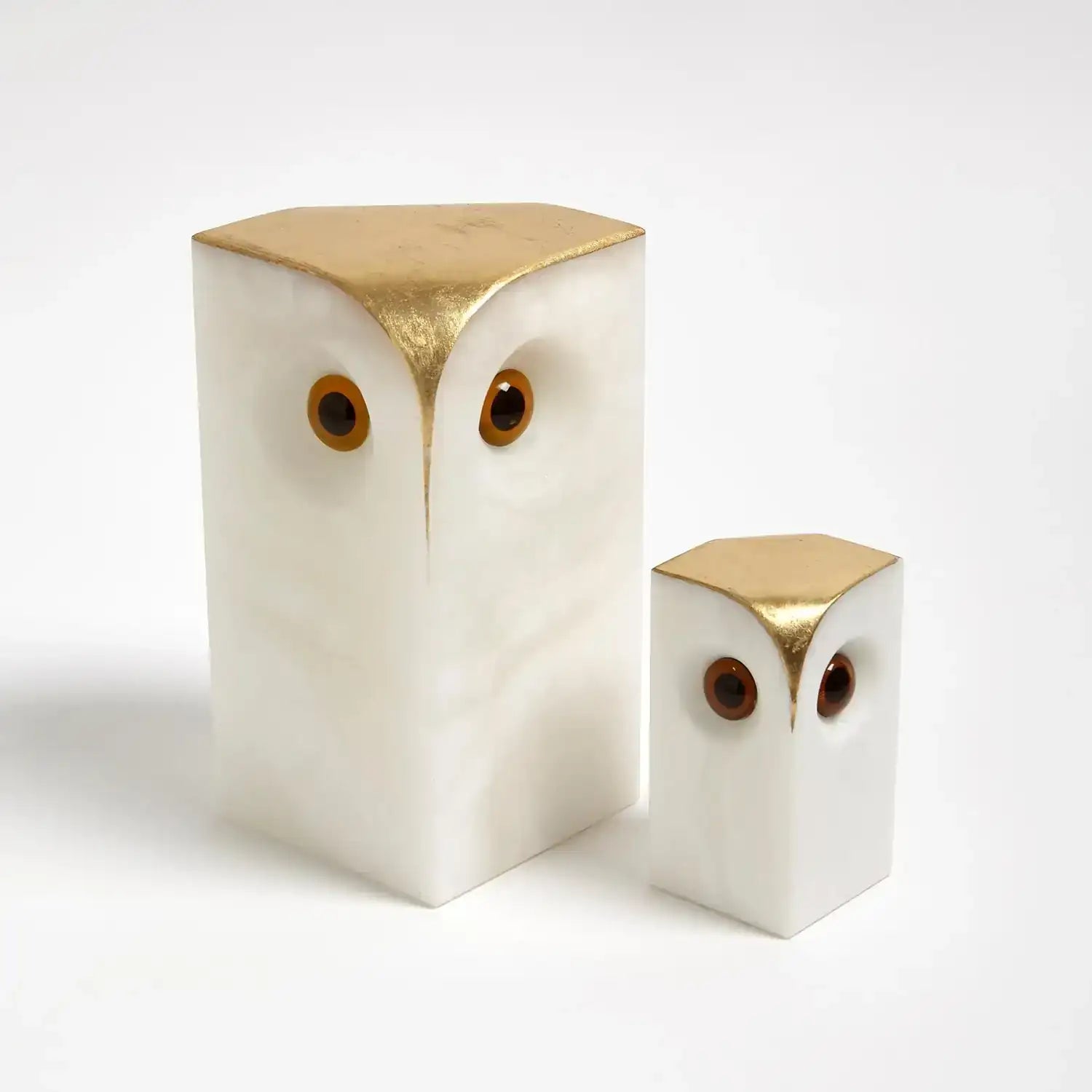 GLOBAL VIEWS ALABASTER OWL - Decorative Accents