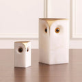 GLOBAL VIEWS ALABASTER OWL - Decorative Accents