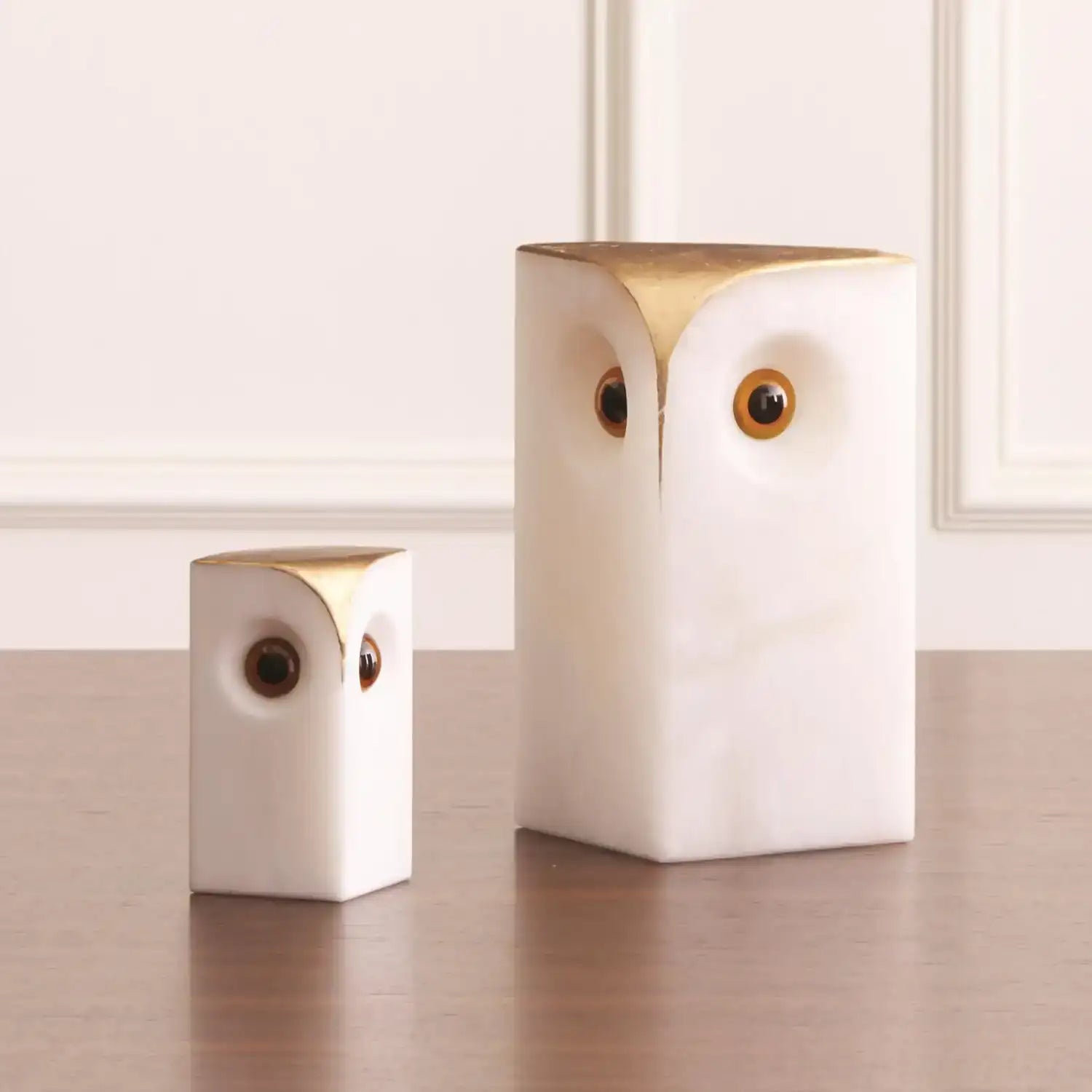 GLOBAL VIEWS ALABASTER OWL - Decorative Accents