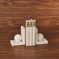 GLOBAL VIEWS ALABASTER BALL BOOKENDS - Decorative Accents