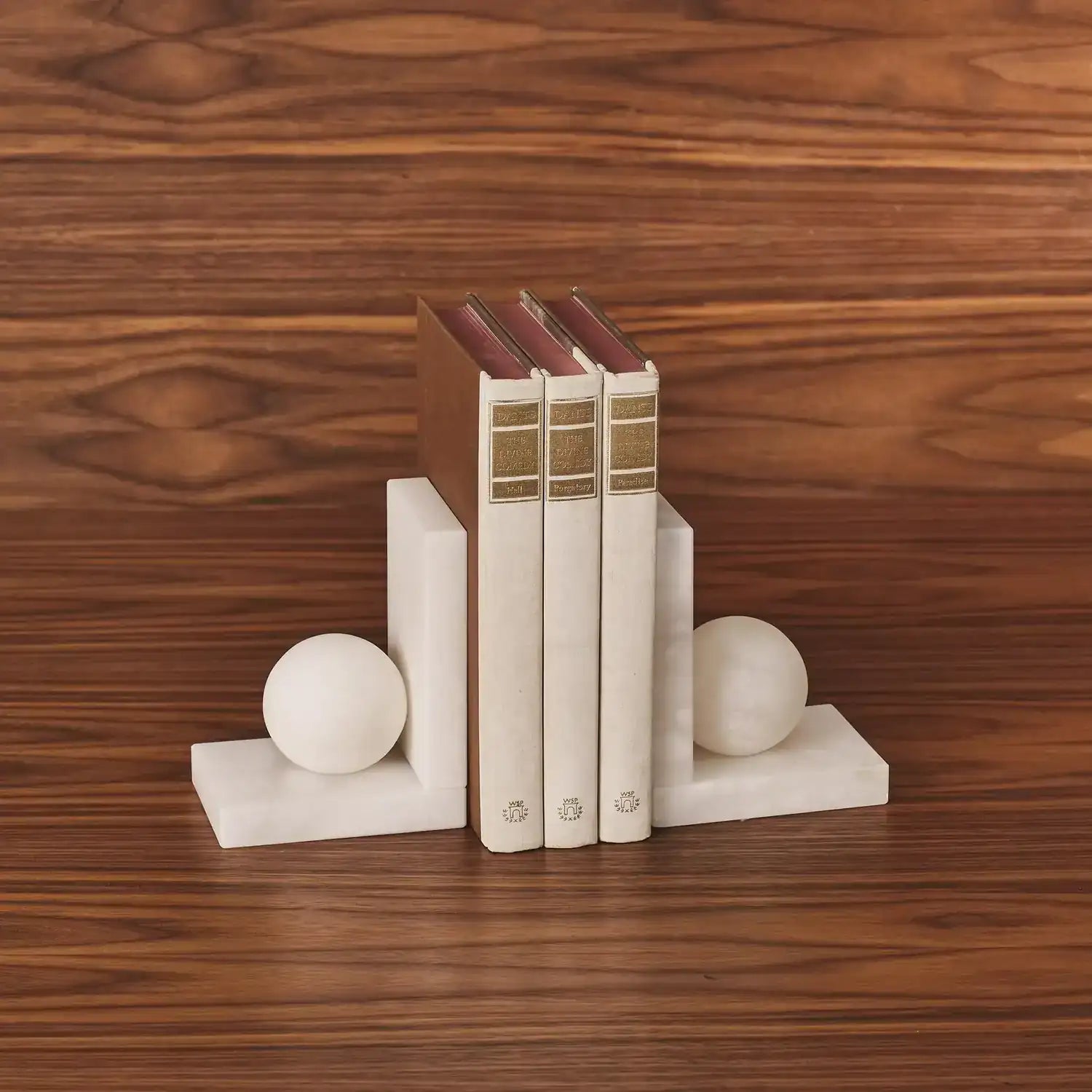 GLOBAL VIEWS ALABASTER BALL BOOKENDS - Decorative Accents