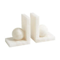 GLOBAL VIEWS ALABASTER BALL BOOKENDS - Decorative Accents