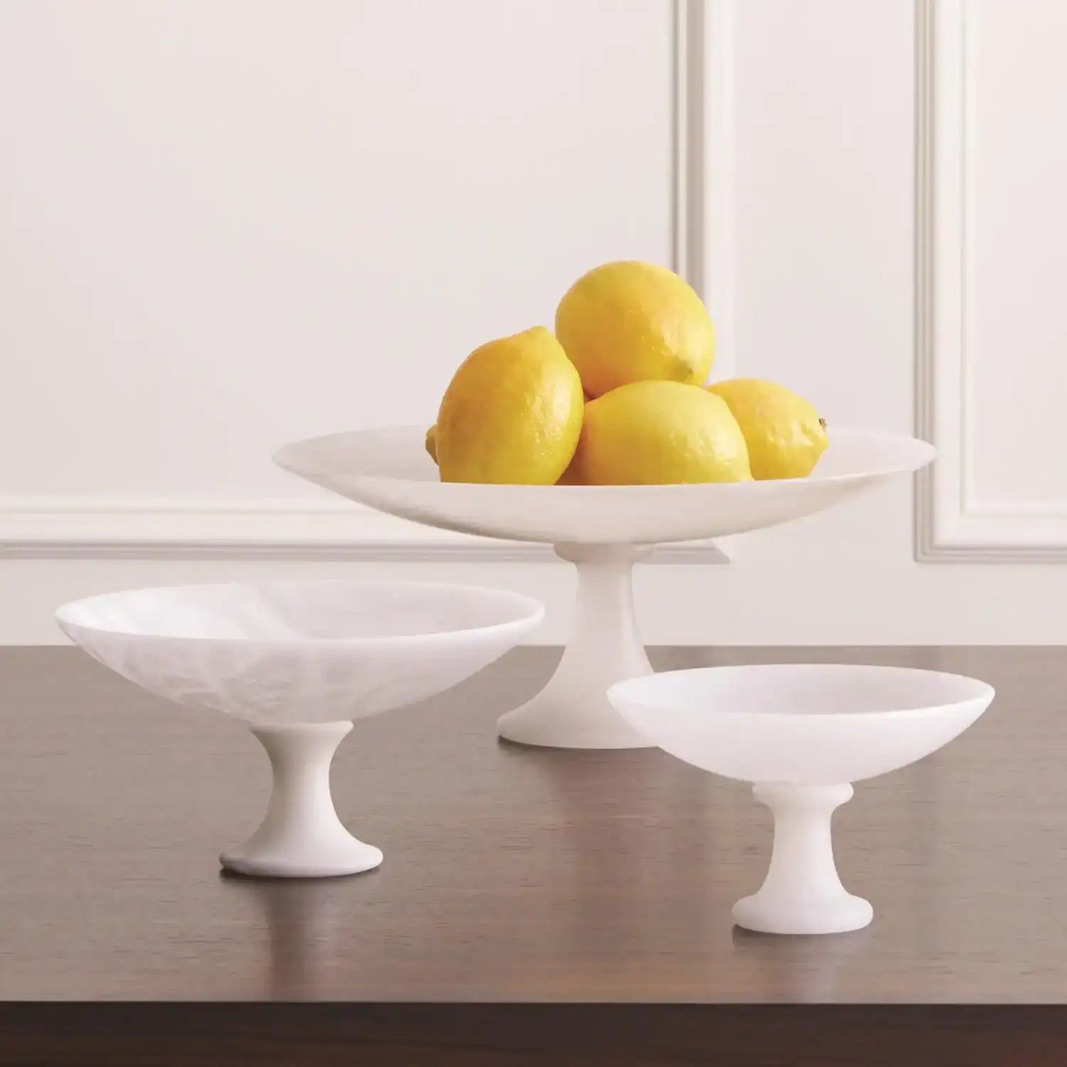 GLOBAL VIEWS ALABASTER COMPOTE - Decorative Accents