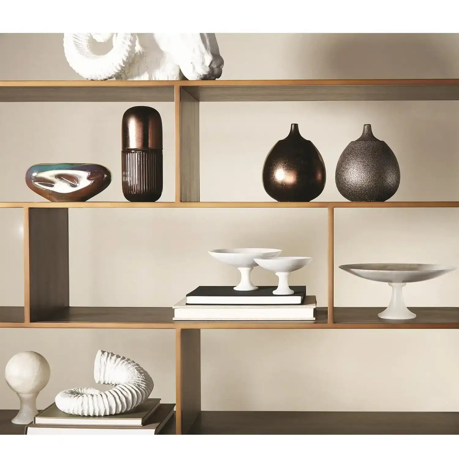 GLOBAL VIEWS ALABASTER COMPOTE - Decorative Accents