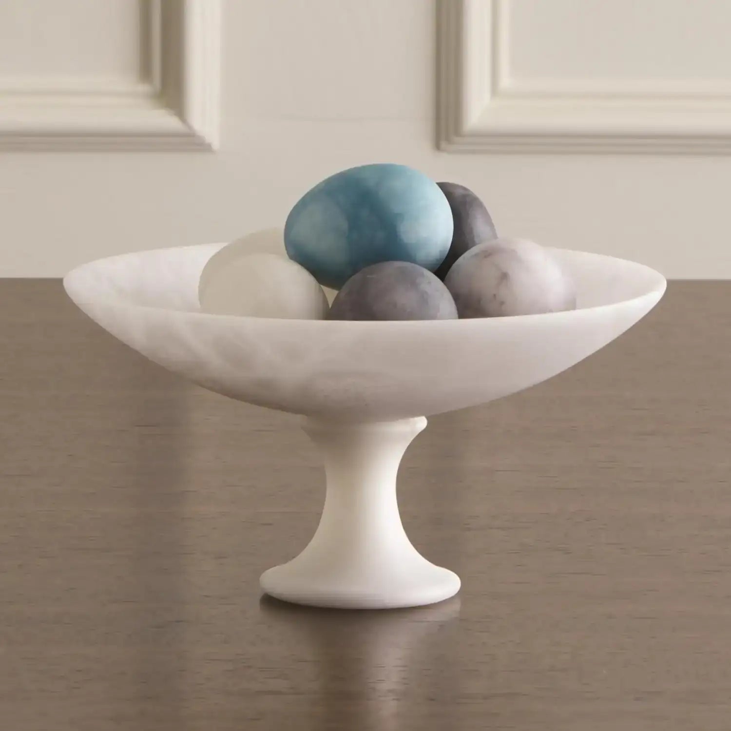 GLOBAL VIEWS ALABASTER COMPOTE - Decorative Accents