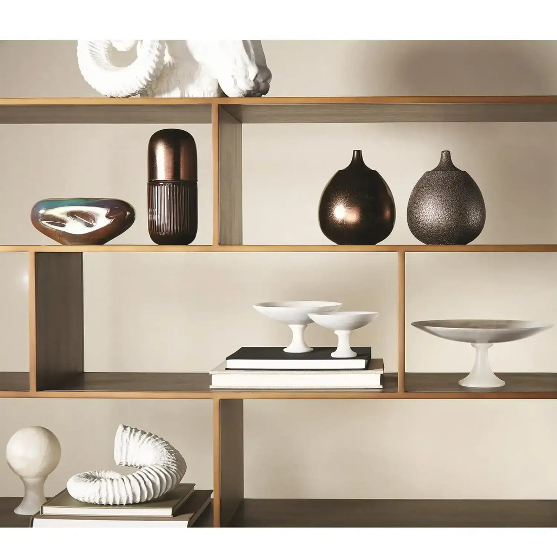 GLOBAL VIEWS ALABASTER COMPOTE - Decorative Accents