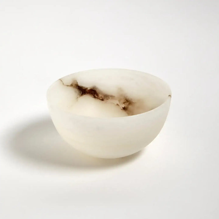 GLOBAL VIEWS MINI ALABASTER BOWL - Decorative Accents