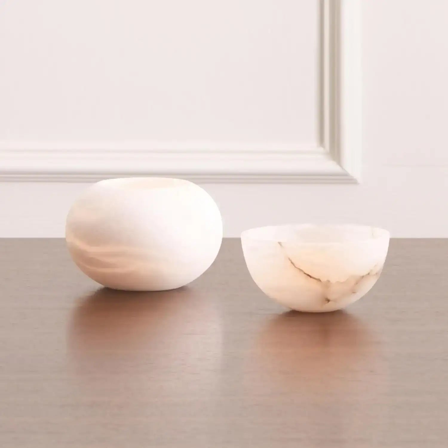 GLOBAL VIEWS MINI ALABASTER BOWL - Decorative Accents