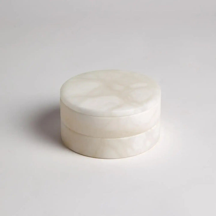 GLOBAL VIEWS ALABASTER SWIVEL BOX - Decorative Accents