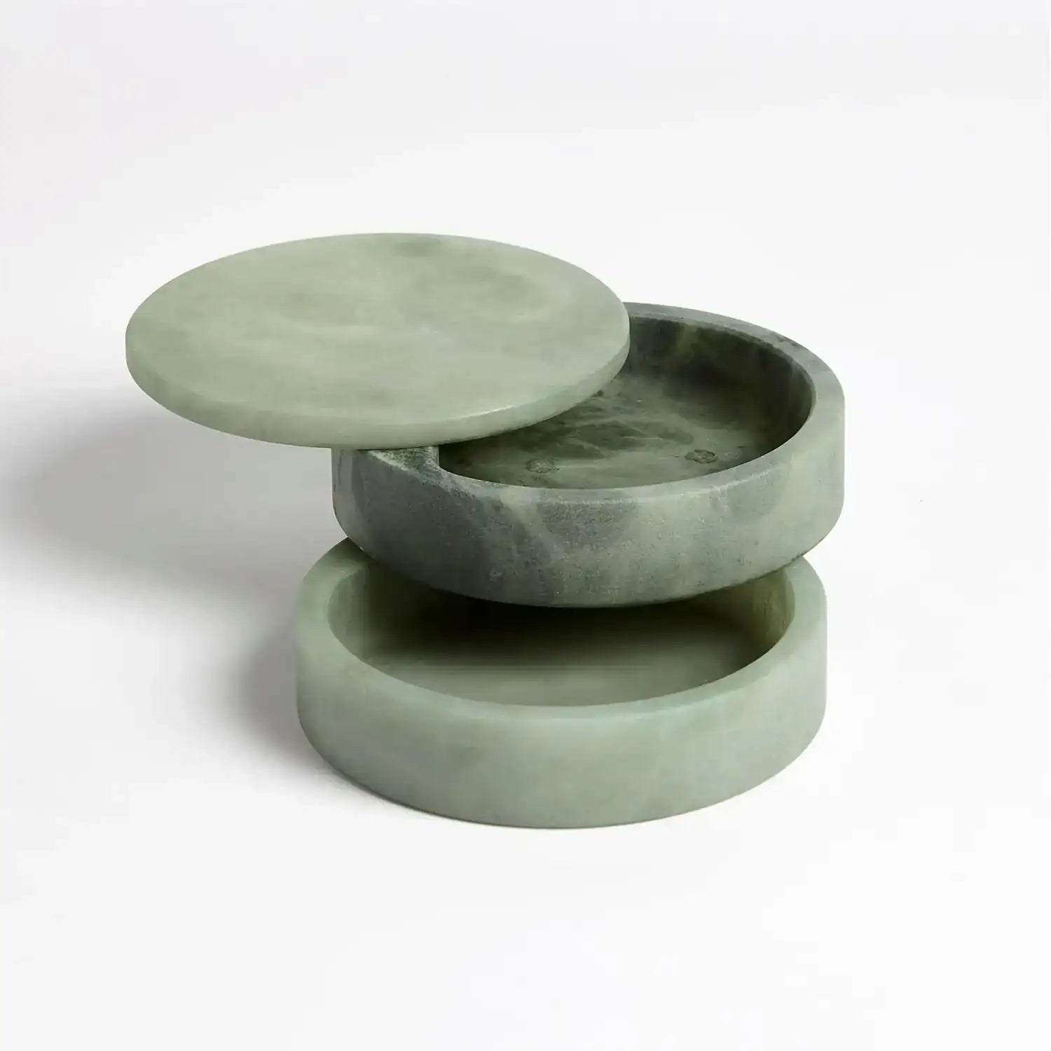 GLOBAL VIEWS ALABASTER SWIVEL BOX - Decorative Accents
