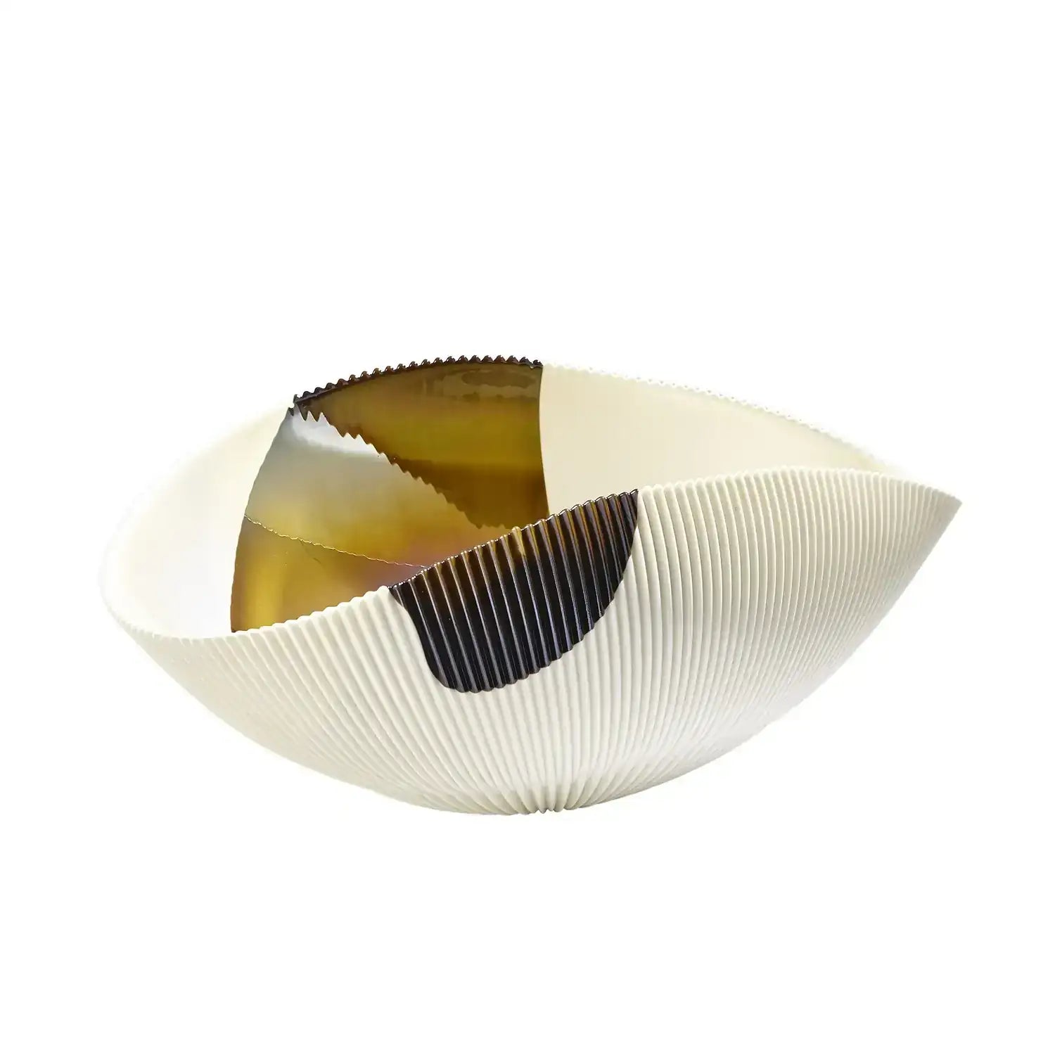GLOBAL VIEWS PLEATED BOWL - Decorative Accents