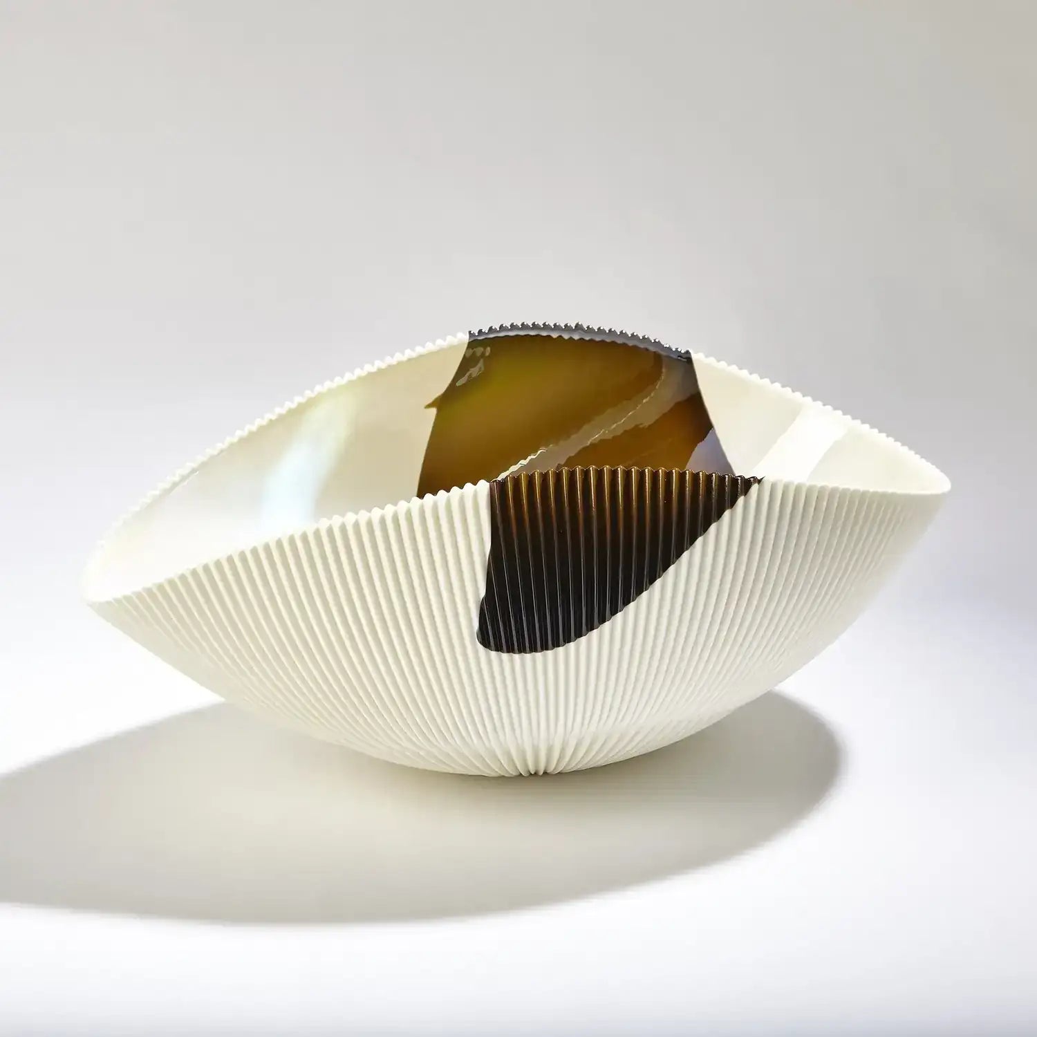 GLOBAL VIEWS PLEATED BOWL - Decorative Accents