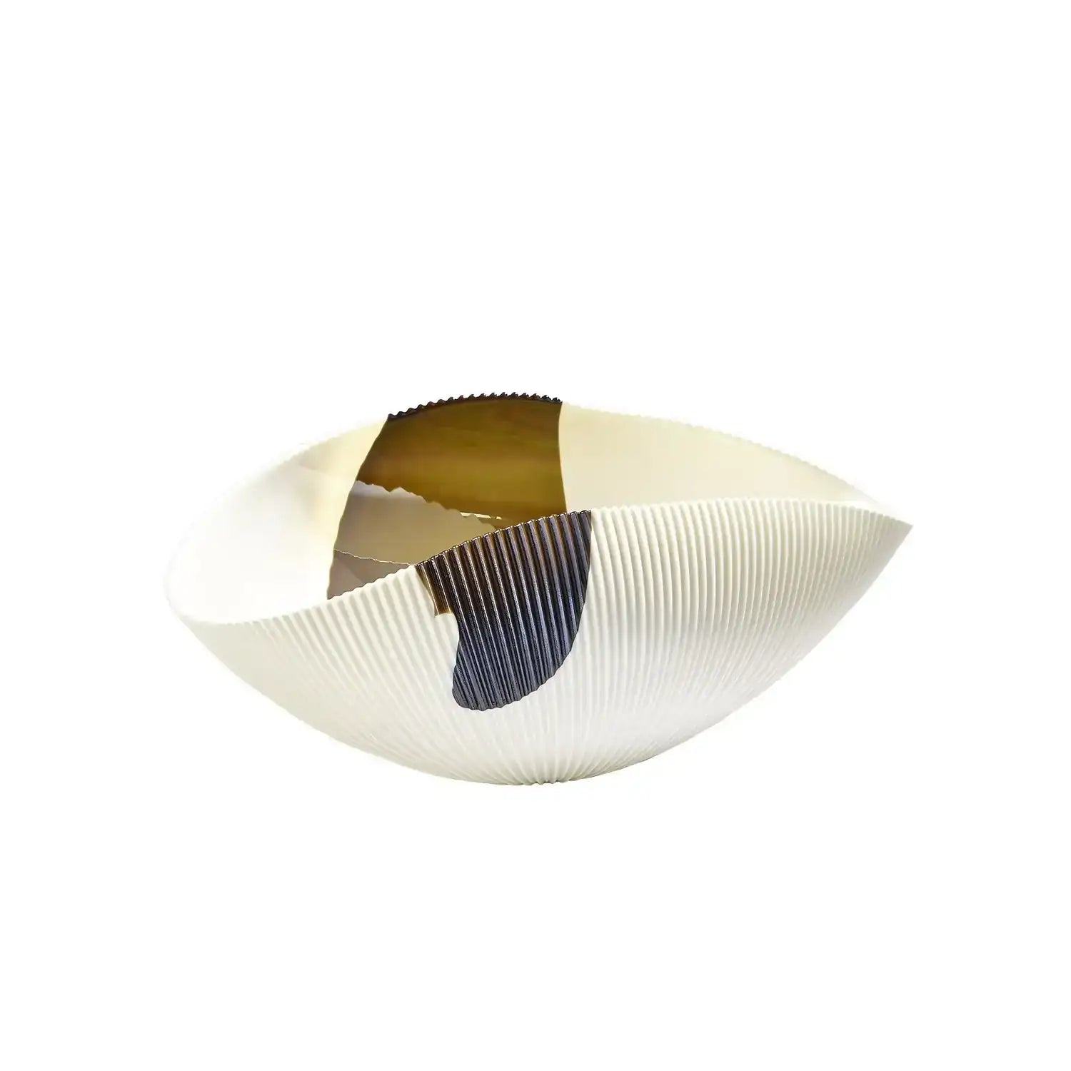 GLOBAL VIEWS PLEATED BOWL - Decorative Accents