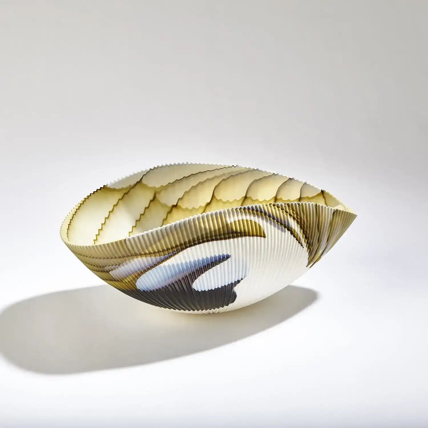 GLOBAL VIEWS PLEATED BOWL - Decorative Accents