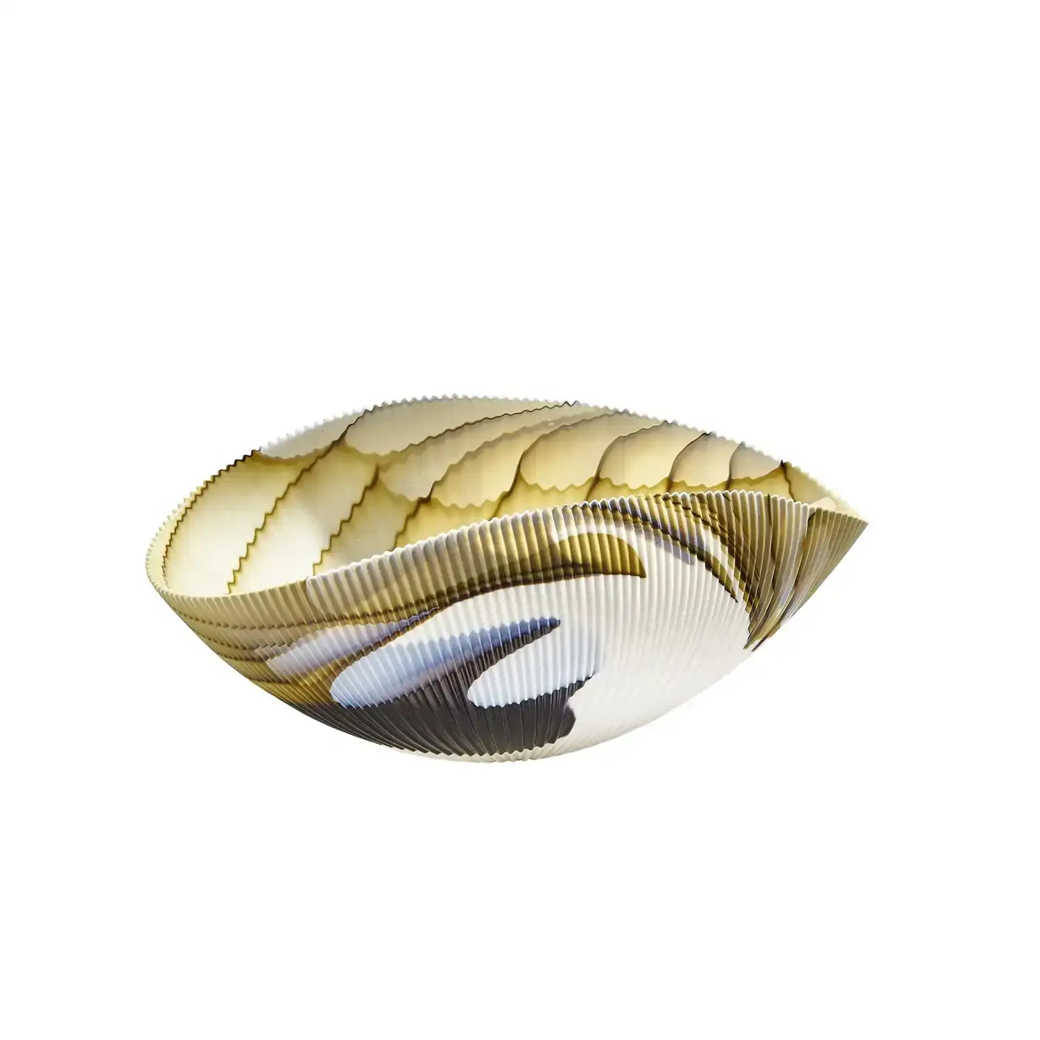 GLOBAL VIEWS PLEATED BOWL - Decorative Accents