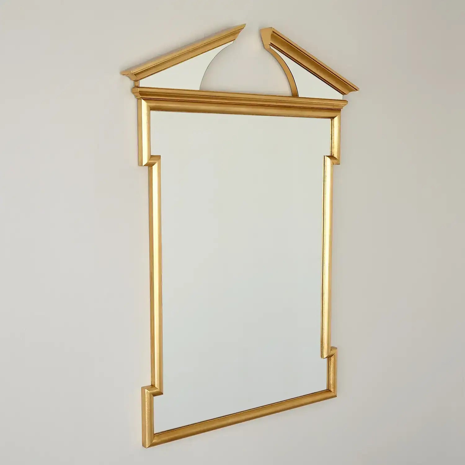 GLOBAL VIEWS BROKEN PEDIMENT MIRROR - Mirrors