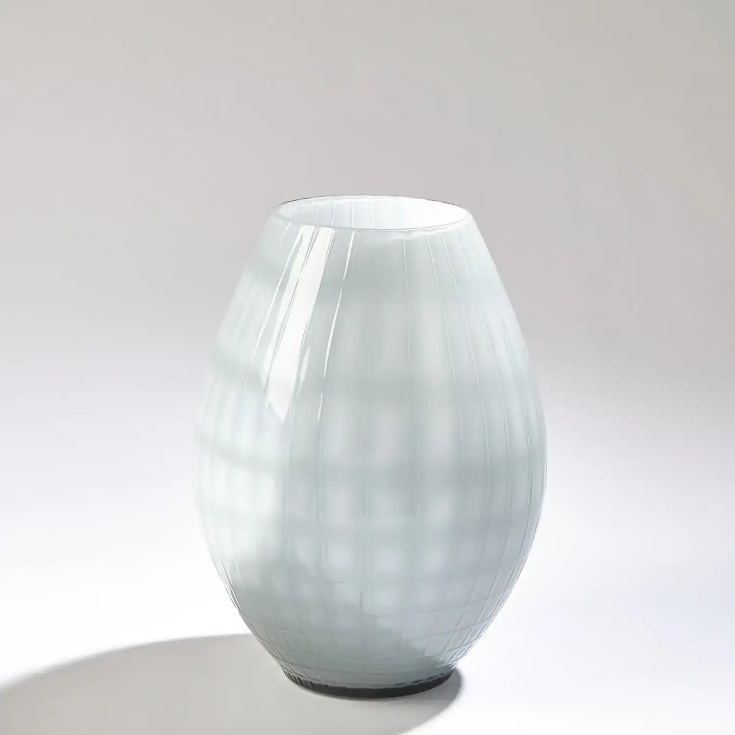 GLOBAL VIEWS CASED GLASS GRID VASE - Decorative Accents